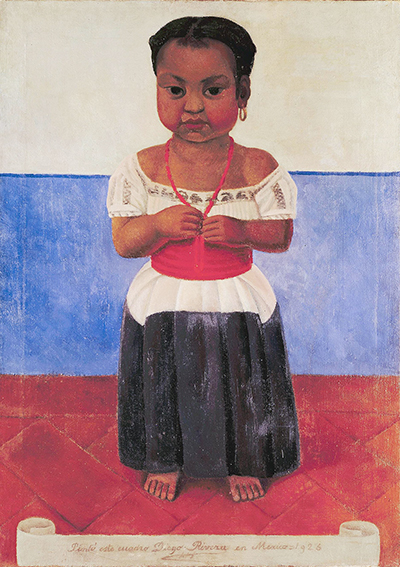 Indian Girl with Coral Necklace Diego Rivera